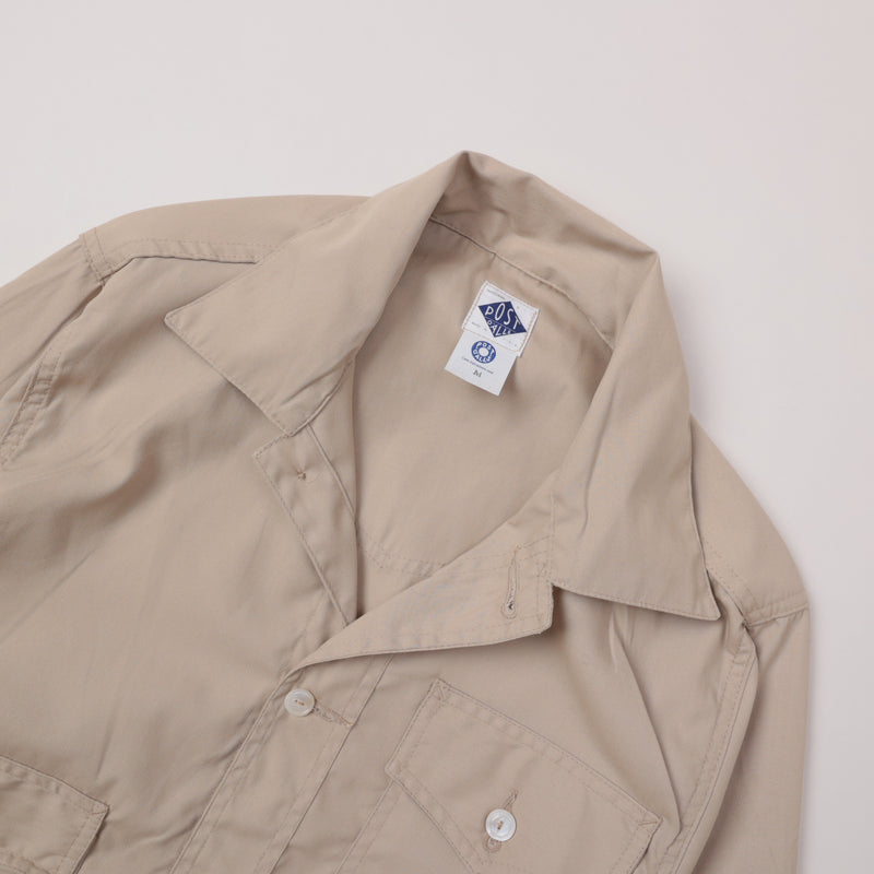 1185 Cruzer Jacket Special : polyester cotton shirting beige jk-21 "Dead Stock" / M
