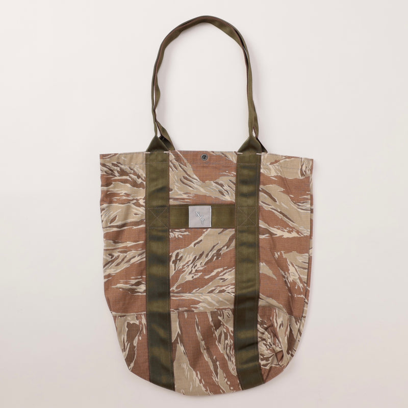 NYT Sidewalker Tote : cotton ripstop desert tiger bag-019 "Dead Stock"
