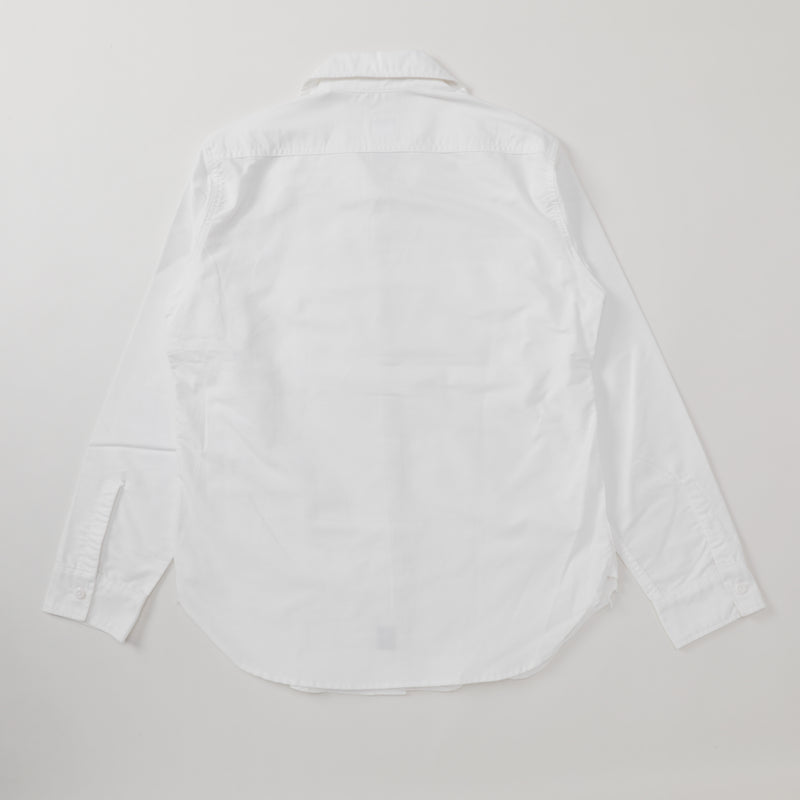 Light Shirt : cotton oxford white "Dead Stock" / M