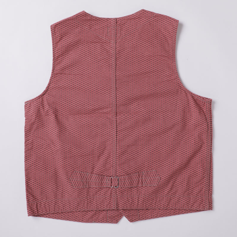 1515 Cruzer Vest : vintage calico orange mix "Dead Stock" / L
